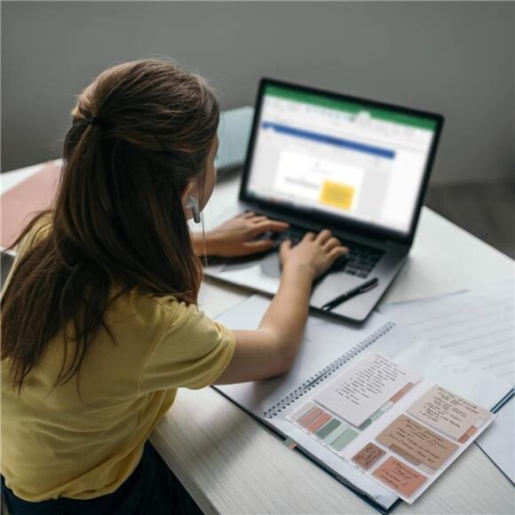 Aesthetic Pastel Sticky Notes Set of 528 with Tabs For Bible Study - Picture 6 of 8